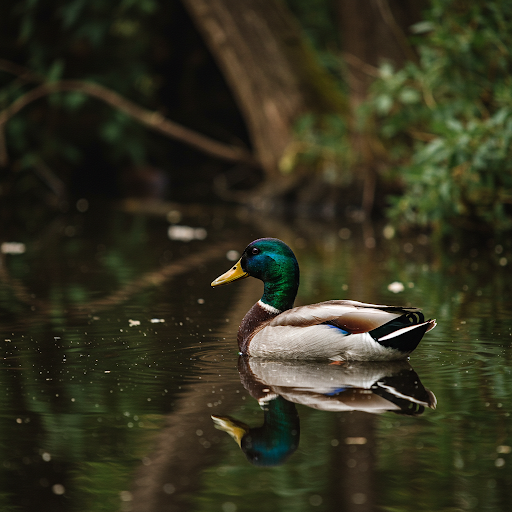 duck in water