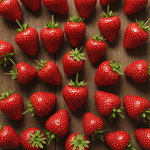 a bunch of strawberries